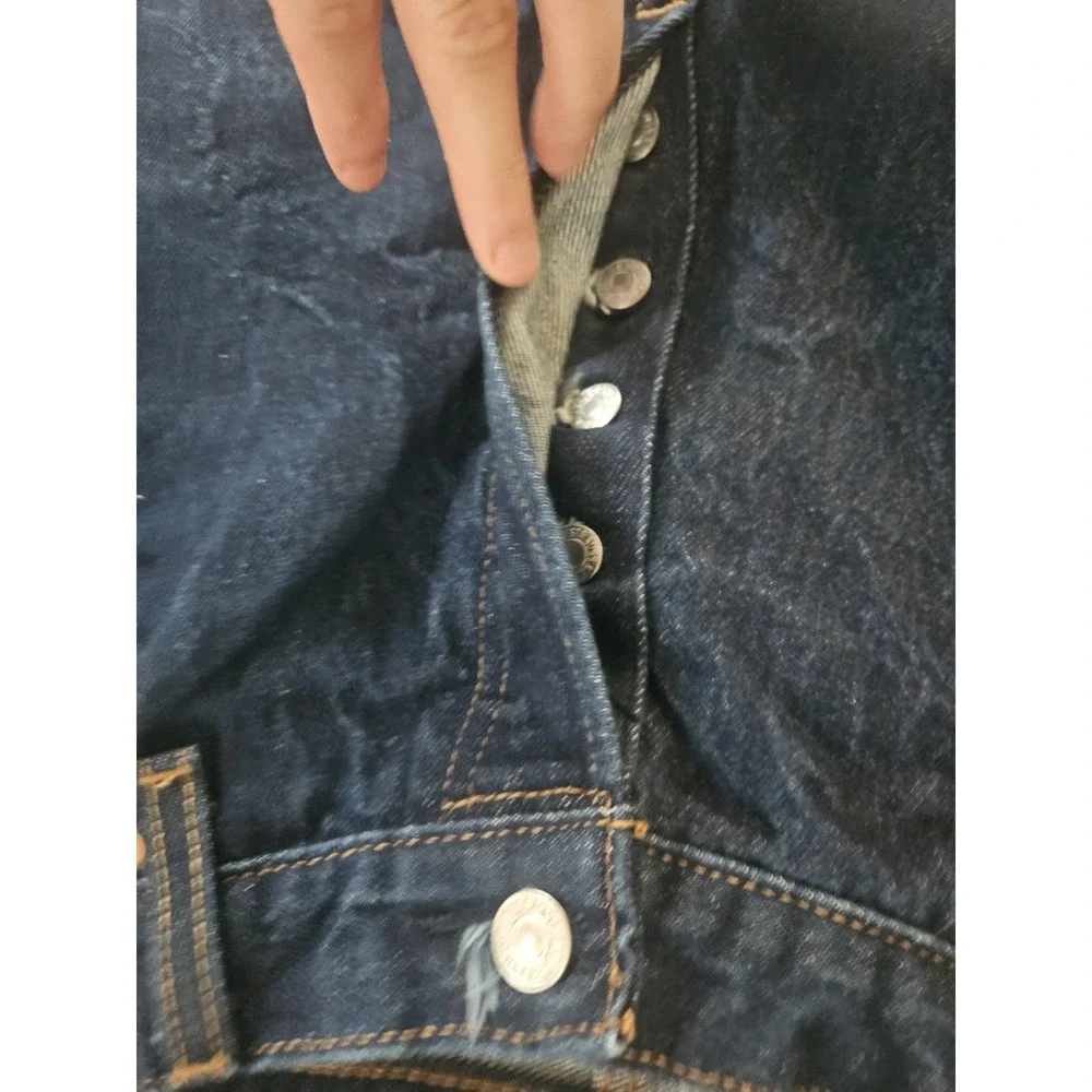 LEVIS 501XX MEN 40x32 WATERLESS STRAIGHT LEG BUTTON FLY DENIM BLUE JEAN EXCELLEN